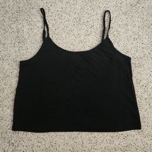 PINK black cropped top